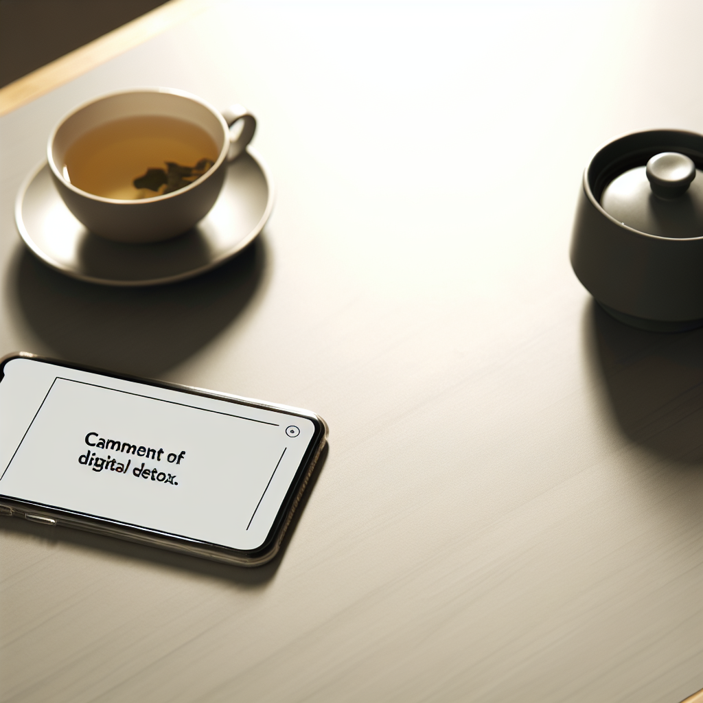 Digital detox moment